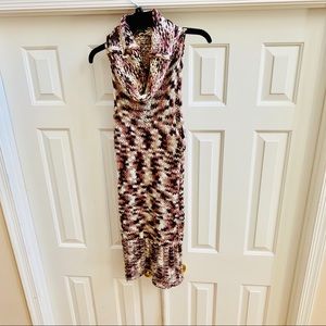 Multicolor cow neck sweater dress ❤️Small